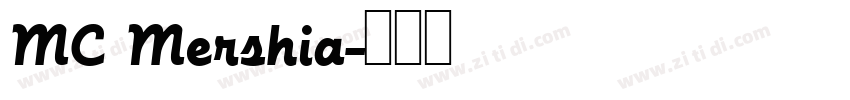 MC Mershia字体转换